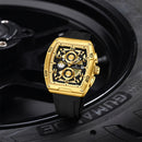 NAVIFORCE  Square Silicone Strap Watch Luxury Quartz