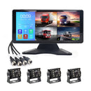 4CH AHD 1080P Wide Angel Reverse Safety System 10.36 Inch Touch Screen DVR Portable Monitor for Truck Bus