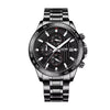 DOM Men's Sports Quartz Watch - Stainless Steel, 30M Water Resistant
