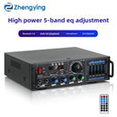 High-power Metal for Amplifier 2.0 Channel USB Drive Card Slot Radio Audio Karaoke Public Address System