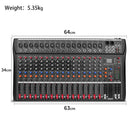 16-Channel Professional Audio Mixer Console