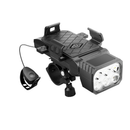 4-in-1 Rechargeable Waterproof Bicycle Light USB Phone Holder 4000 MAH Battery LED Headlight Cycling Horn Front Light
