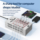 50-Port High-Power Industrial USB Charging Station (200W/40A)