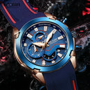 MEGIR Fashion Men's Watches Silicone Military Sport Watch Waterproof Date Chronograph Clock Wrist Watch Relogio Masculino 2065