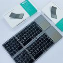 B033 Mini Foldable Bluetooth Keyboard with Touchpad