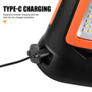 9000mAh Rechargeable Outdoor Camping Light Stand Battery Powered String Lights for Hiking & Outdoor Activities
