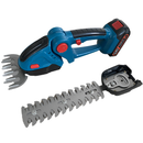 24V Rechargeable Battery Cordless Grass Shear 2-in-1 Handheld Hedge Cutter Tool Electric Shrub Trimmer