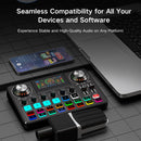 Professional Live Sound Card & Audio Mixer