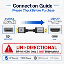 Mindpure DisplayPort to HDMI Cable – 8K Ultra HD High-Speed Cable