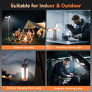 9000mAh Rechargeable Outdoor Camping Light Stand Battery Powered String Lights for Hiking & Outdoor Activities