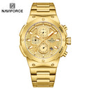 NAVIFORCE 8072 Men's Business Quartz Watch - Stainless Steel, Waterproof