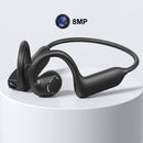 E12 Smart Bone Conduction 8MP Camera Headphones AI Translate Video Recording Wi-Fi Transfer Headset Wireless Sport Earphones