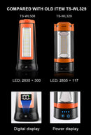 9000mAh Rechargeable Outdoor Camping Light Stand Battery Powered String Lights for Hiking & Outdoor Activities
