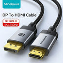 Mindpure DisplayPort to HDMI Cable – 8K Ultra HD High-Speed Cable