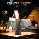 9000mAh Rechargeable Outdoor Camping Light Stand Battery Powered String Lights for Hiking & Outdoor Activities