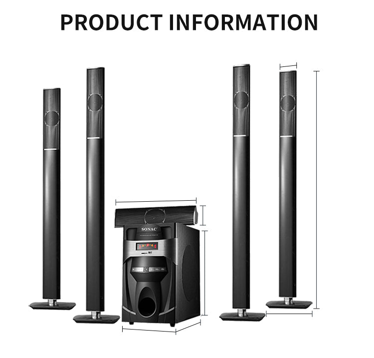 SONAC TG-J5L HI-BASS Sub-woofer 5.1 System Speaker