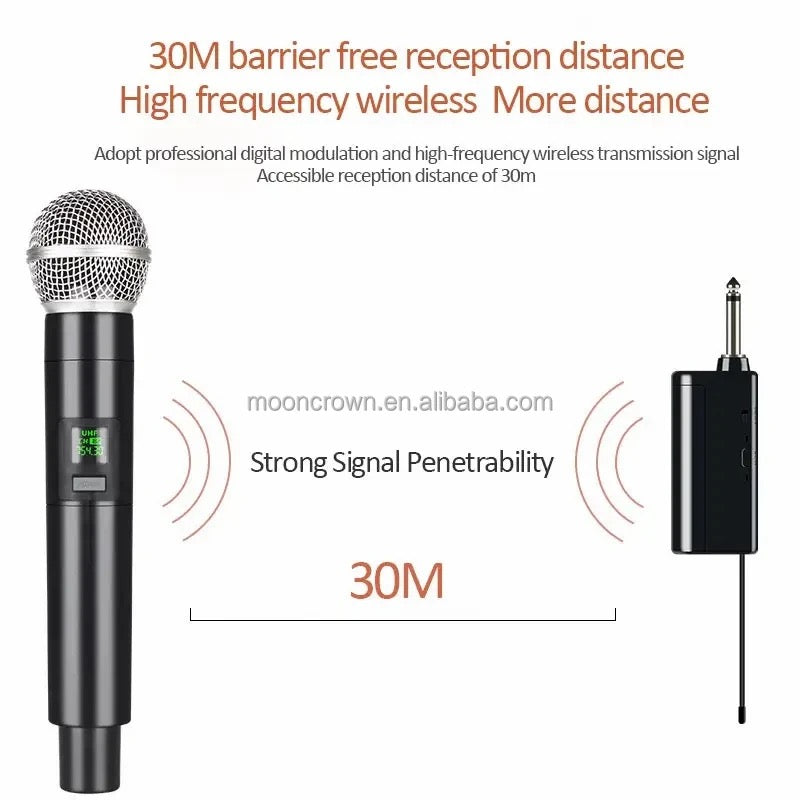 SM57Wireless Microphone Handheld Microphone Wireless with Rechargeable Receiver Microphone