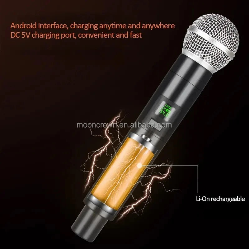 SM57Wireless Microphone Handheld Microphone Wireless with Rechargeable Receiver Microphone