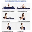 Camping Sleeping Bags For Adults Teens Moisture-Proof Hiking Sleep Bag With Carry Bag