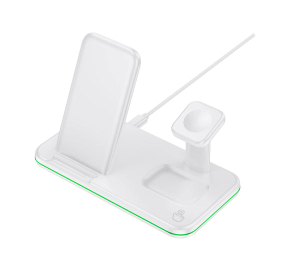 QI new 15W three-in-one wireless charger is suitable for all-in-one Apple Watch headset
