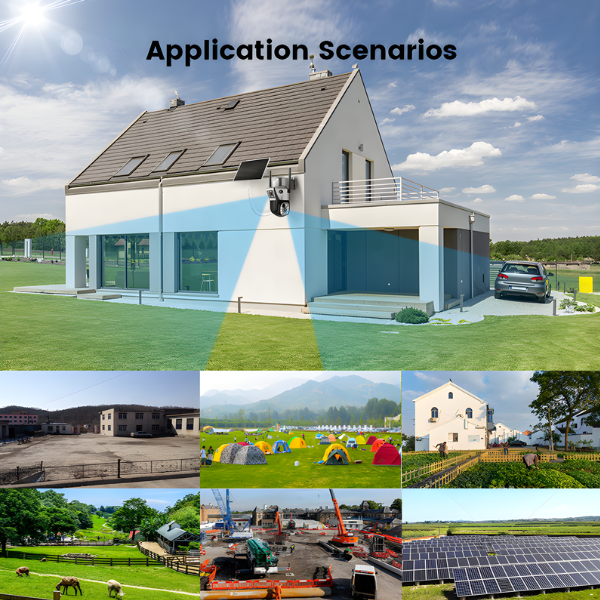 V380 Pro Dual Lens Alarm Linkage 6MP Solar Battery Powered Wifi Ptz Camera Outdoor Wireless CCTV 4g Sim Card Solar Camera