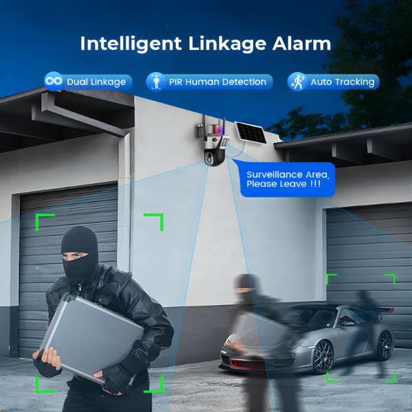 V380 Pro Dual Lens Alarm Linkage 6MP Solar Battery Powered Wifi Ptz Camera Outdoor Wireless CCTV 4g Sim Card Solar Camera