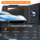 3 Channel Dash Cam for Cars
