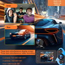 3 Channel Dash Cam for Cars