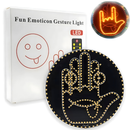 2-in-1 LED Hand Gesture Light Sign - Back Window Smiling Face Expression