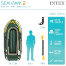 Intex Seahawk 2 Boat Set