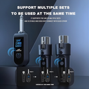 Wireless XLR Transmitter and Receiver, 2.4GHz Wireless Microphone