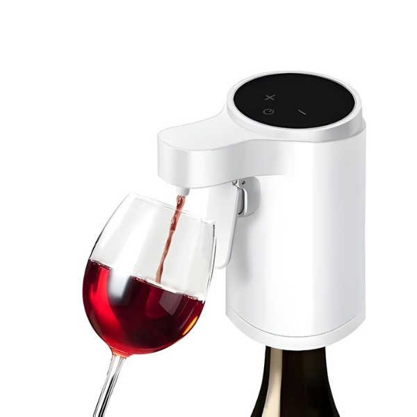 S18 Electric Wine Aerator Dispenser Intelligent Electronic Wine Decanter White