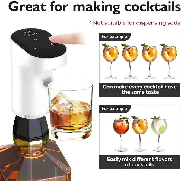 S18 Electric Wine Aerator Dispenser Intelligent Electronic Wine Decanter White