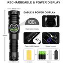 Rechargeable Flashlight COB + LED Torchlight