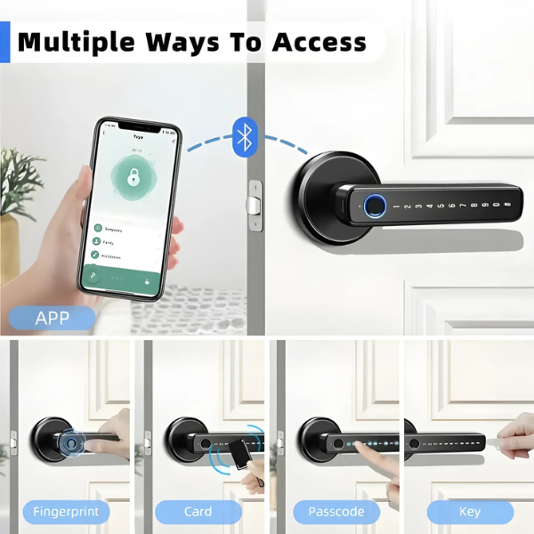 Smart Fingerprint Door Handle  Lock