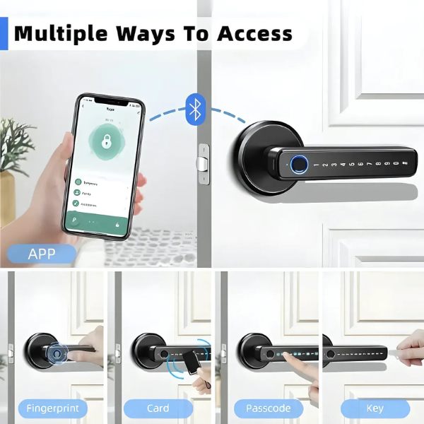 Smart Fingerprint Door Handle  Lock