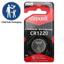 Maxell CR1220 3V Lithium Coin Button Battery