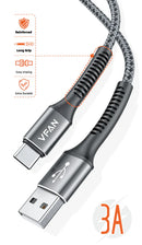 Super Fast Charging Cable with Reinforced Long Grip (X22) - 3A USB-A to Type C