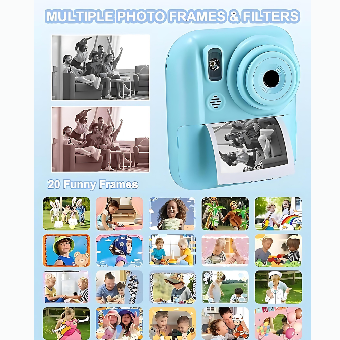 Kids Digital Camera with Instant Printing