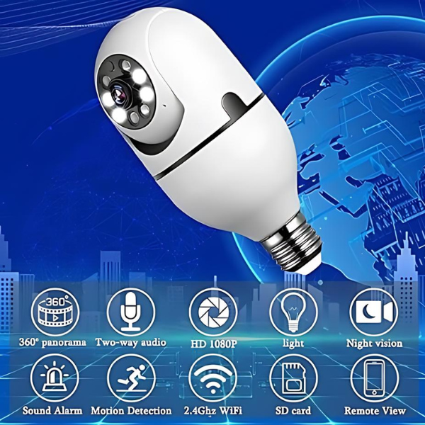 360 Camera, Light Bulb Camera