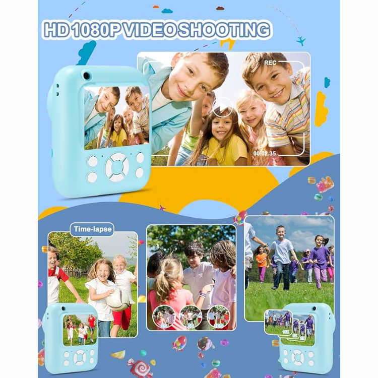 Kids Digital Camera with Instant Printing