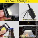 Powerful Mini COB LED flashlight, 500mAh rechargeable