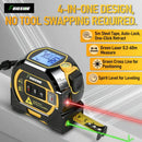 Laser Tape Measure 4 in 1 Digital Measuring Tape with 60m Laser Light and 5m Metric Laser Cross Line