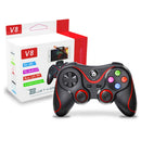 V8 Wireless Game Controller for Windows 7/8/10 PC/iPhone/Android/ PS3, Dual Shock USB Bluetooth Mobile Phone Gamepad Joystick for IOS Games