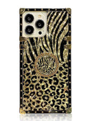 Gold Leopard iPhone Case with Ring iphone 14 plus case