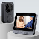 Wireless Video Doorbell  Security Camera With 4 3 Screen And HD Resolution