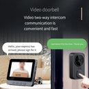 Wireless Video Doorbell  Security Camera With 4 3 Screen And HD Resolution