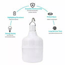 90W USB Rechargeable LED Light Bulb Lamp Garden Outdoor Emergency Handle,camping