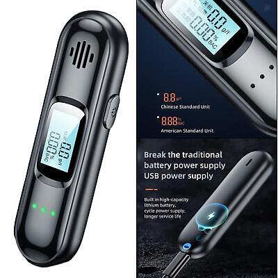 Professional Digital Alcohol Breathalyser Breath Alcohol Tester Rechargeable bac