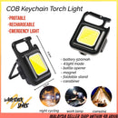 Powerful Mini COB LED flashlight, 500mAh rechargeable